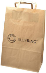 Bluering Szalagfüles papírtáska 26x12x36cm Bluering® barna - delfinbuvar
