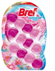 Bref WC illatosító gél 3 x 42 g Brillant Blokk Bref Spring Rain