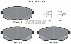 TEXTAR set placute frana, frana disc TEXTAR Q+ 2654601 (2654601)