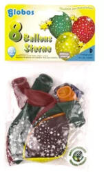  Csillag mintás lufi 8 darabos készlet - 30 cm
