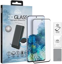 Eiger Eiger 3D GLASS caz prietenos ecran protector de sticlă pentru Samsung Galaxy S20 Ultra în clar/negru