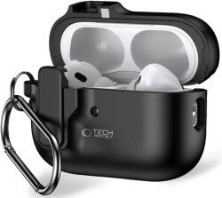 Tech-protect Husă TECH-PROTECT SLIM HOOK pentru Apple AirPods Pro 1 / 2 neagră (5906302376261)
