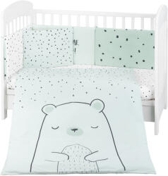 KikkaBoo Бебешки спален комплект Kikkaboo - 70 x 140 cm, 6 части, Bear with me, Mint (41101060119)
