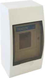 Tracon Falon kívüli elosztódoboz, ajtó nélkül 1×4 modul, IP40 (EDFK-4/1)