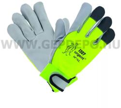 Urgent 1207 kecskebőr védőkesztyű, láthatósági sárga - XL/10 (URG-1207-10)