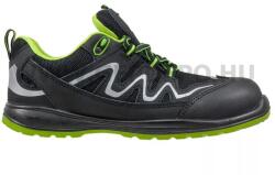 Urgent Lime 224 S1 félcipő, fekete/zöld - 42 (URG-224-S1-42)