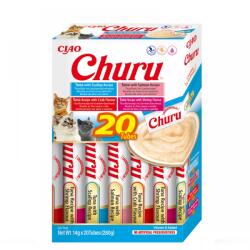 Inaba Foods Churu Cat Varieties Recompense Cremoase cu Ton si Fructe de Mare, 20 buc