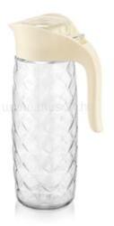 LUXPLASTIC IRIS C-00235 Amfora Crystal üvegkancsó 1.600ml, fekete vagy elfántcsont színű (C-00235) (C-00235)