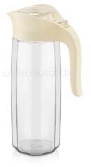 LUXPLASTIC IRIS C-00236 Amfora Polygon üvegkancsó 1.600ml, fekete vagy elfántcsont színű (C-00236) (C-00236)