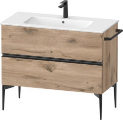 Duravit Sivida dulap 101x47.7x59.1 cm sub chiuveta pe perete negru-stejar SV46450BD550000 (SV46450BD550000)