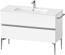 Duravit Sivida dulap 121x47.7x59.1 cm sub chiuveta pe perete alb-crom SV4646010180000 (SV4646010180000)