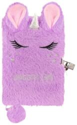 Derform Unikornisos szőrmés kulcsos napló - Lila (PPZKU) (PPZKU)