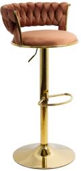  Scaun bar catifea ABS 118 maro