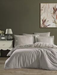 Infiniza Pamut Szatén kockás (bézs) ágyneműhuzat garnitúra - 3 részes