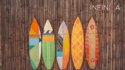 INFINIZA strandtörölköző 75x150 cm - Surfing