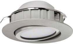 EGLO Spot LED încastrat Pineda 5, 5W 360 lumeni, 3000K variabil, Ø84 mm, nichel (95856)