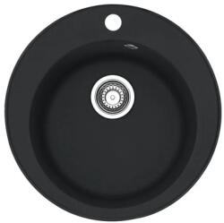 Franke Chiuvetă bucătărie tectonite 1 cuvă Franke Single Ø50 cm fără picurător negru (1.140.361.485) Chiuveta