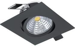 EGLO Spot LED încastrat Saliceto 6W 380 lumeni, 2700K variabil, 88x88 mm, negru (Eglo 98611)