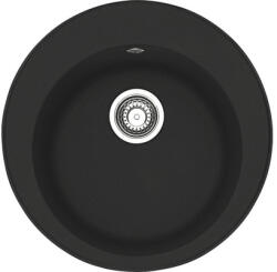 Franke Chiuvetă bucătărie fragranit 1 cuvă Franke ROG 610 Ø51 cm fără picurător negru (1.140.660.002) Chiuveta