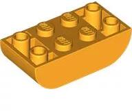 LEGO® 5174c110 - LEGO élénk világos narancssárga lejtő 4 x 2 méretű, íves, inverz (5174c110)