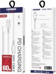 JELLICO Cablu date Type C la Type C , USB-C la USB-C, 60 W, 1m (alb) Jellico, KDS-30 (6973771101082)