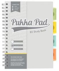 Pukka Pad Spirálfüzet, B5, PUKKA PAD Study book, szürke (9824-STU)