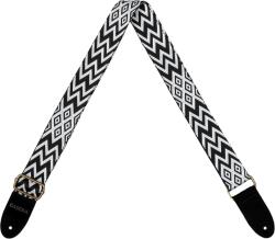 Cascha CUS-JW1 Jacquard Ethnic Black & White Колан за укулеле (CUS-JW1)