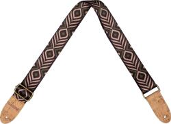 Cascha CGS-VC9 Vegan Cork Green Chevron Curea de chitară (CGS-VC9)