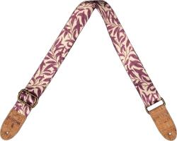Cascha CGS-VC4 Vegan Cork Mauve Leaves Curea de chitară (<![CDATA[CGS-VC4]]>)
