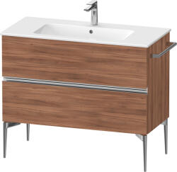 Duravit Sivida szekrény 101x47.7x59.1 cm mosdókagyló alá akasztható dió-króm SV4645010790000