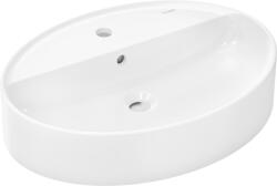 Hansgrohe Xuniva D Mosdótál 600/450 csapfurattal és túlfolyóval, SmartClean Fehér 61078450 (61078450)