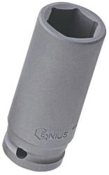 Genius Tools 447818 1/2"-os 6 lapú gépi dugókulcs fej, hosszított kivitel, 18 mm (447818)
