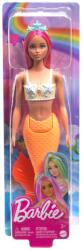 Mattel Papusa sirena cu accesorii, Barbie, Portocaliu, HRR05 Papusa Barbie
