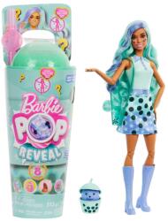 Mattel Papusa cu accesorii Barbie, Color Pop Reveal, Bubble Green Tea, HTJ21 Papusa Barbie