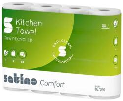  Háztartási papírtörlő, 2 rétegű, 4 tekercses, "Satino Comfort by Wepa", fehér (KHH839)