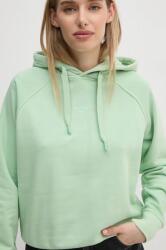 Pepe Jeans felső FELICITY HOODIE zöld, női, sima, kapucnis, PL581462 - zöld S