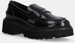 MSGM bőr félcipő fekete, női, platformos, 3741MDS153 513 - fekete Női 37