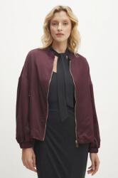 Answear Lab bomber dzseki női, bordó, átmeneti, oversize - burgundia L