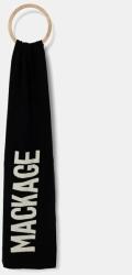 Mackage gyapjú sál fekete, mintás, JUNO-Z - fekete Univerzális méret