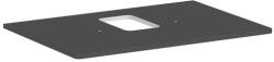 Hansgrohe Xelu Q Pultlap 780/550 középkivágással, csaptelep lyukkal rendelkező mosdótálhoz, matt szürke 54120910 (54120910)