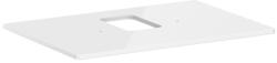 Hansgrohe Xelu Q Pultlap 780/550 középkivágással, csaptelep lyukkal rendelkező mosdótálhoz, magasfényű fehér 54120050 (54120050)