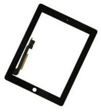 Apple iPad 3/iPad 4, Érintőplexi, fekete (OEM)