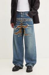 Y/Project farmer EVERGREEN PARIS' BEST PATCH JEANS 207PA005 - kék 26