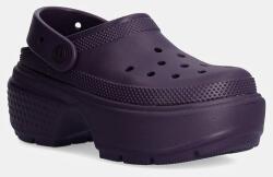 Crocs papucs Stomp Clog lila, női, platformos, 209347 - lila Női 36/37