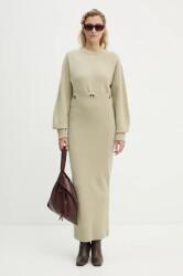 Nanushka gyapjú ruha ZOTHY zöld, maxi, oversize, NW24PFBS28772 - zöld S