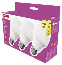 EMOS LED izzó Classic A60 / E27 / 7 W (60 W) / 806 lm / 2700K / ZQ5E41.3 (EMOS-ZQ5E41-3)