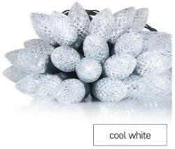 EMOS LED karácsonyi fényfüzér - tobozok, 9, 8 m, kültéri és beltéri, hideg fehér, programokkal D5ZC01 (D5ZC01)