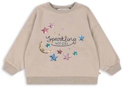 Konges Sløjd gyerek felső LOU SEQUIN SWEATSHIRT OCS bézs, nyomott mintás, KS101564 - bézs 98