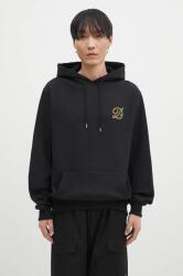 Drôle de Monsieur pamut melegítőfelső Le Hoodie D Raisin fekete, férfi, nyomott mintás, kapucnis, E-HO170-CO127-BL - fekete M