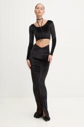 Fiorucci szoknya fekete, maxi, egyenes, W01FMBSK236VR01BK01 - fekete XS